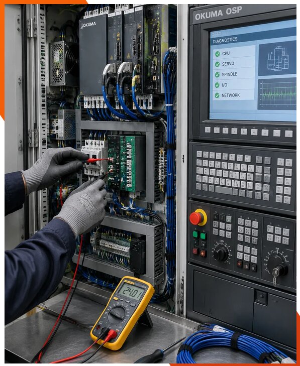 Ремонт систем ЧПУ Okuma OSP в Мирном